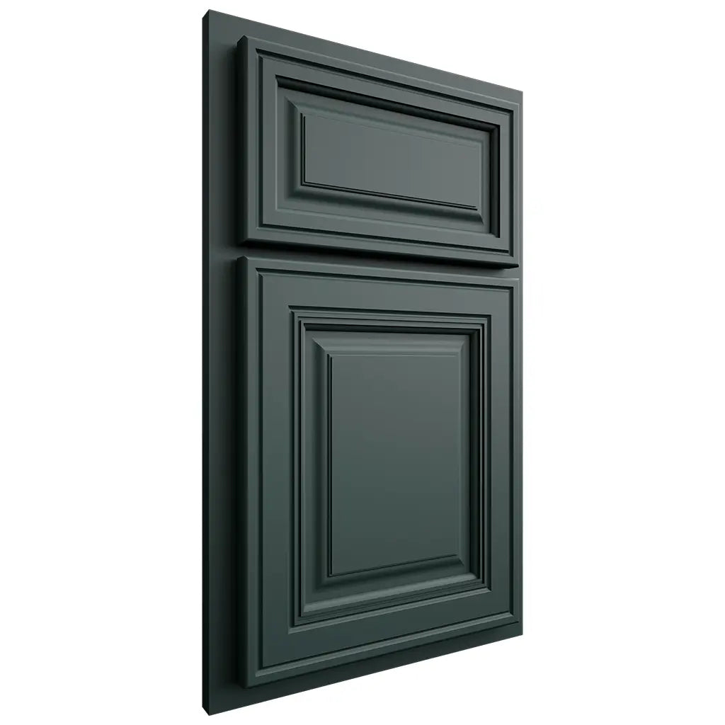 Shiloh Cabinetry Partial Overlay Savannah Paintable Billiard Green Door