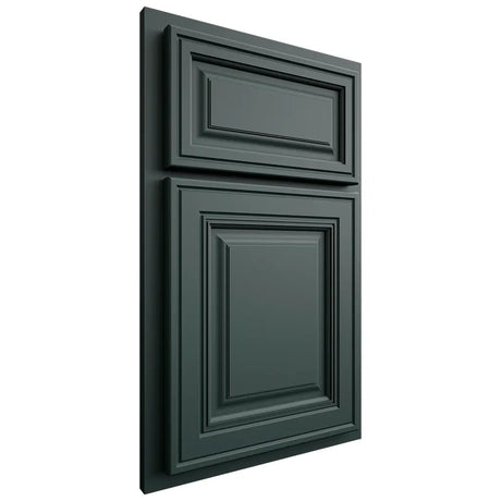 Shiloh Cabinetry Partial Overlay Savannah Paintable Billiard Green Door