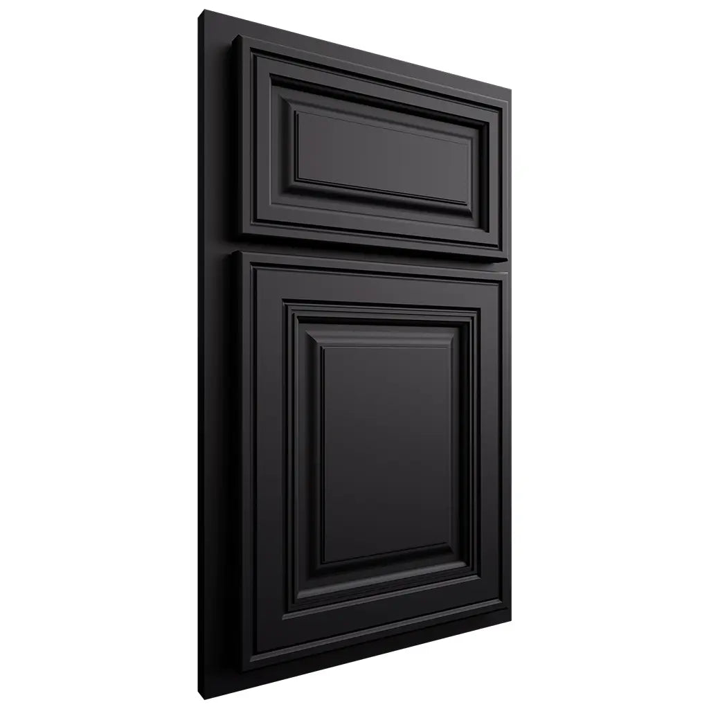 Shiloh Cabinetry Partial Overlay Savannah Paintable Black Door