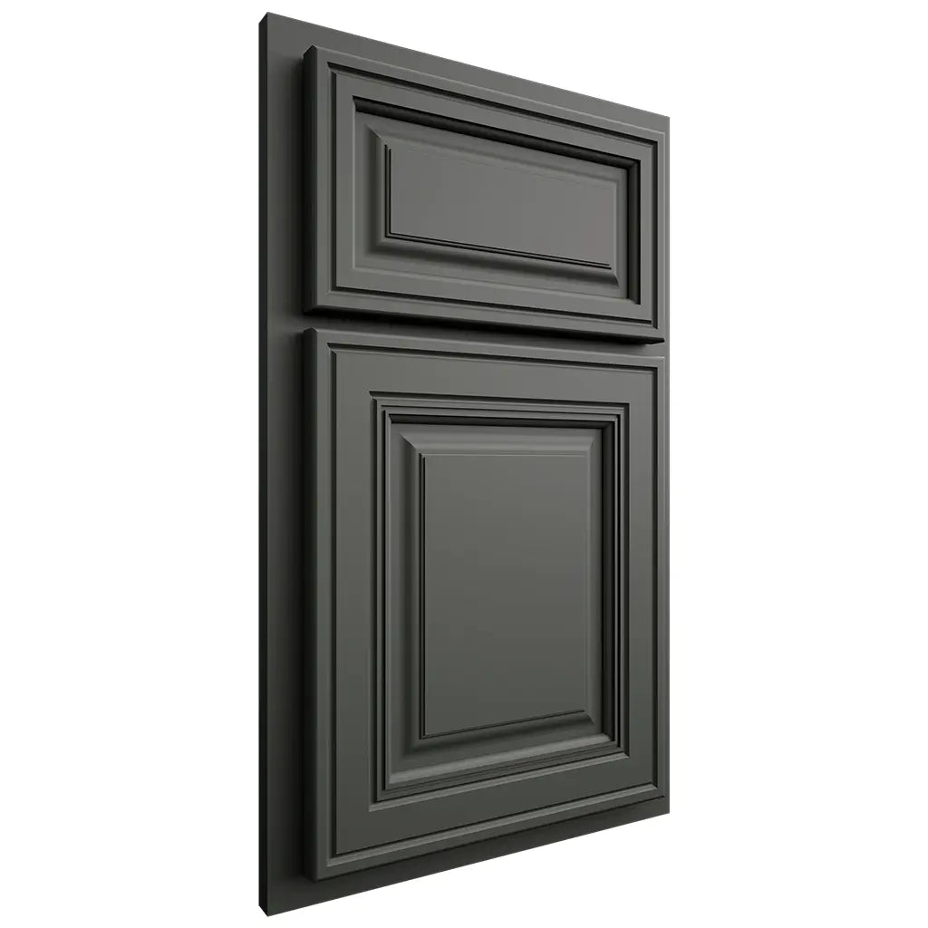 Shiloh Cabinetry Partial Overlay Savannah Paintable Pewter Green Door