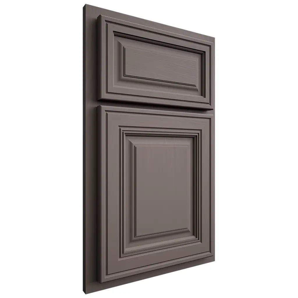 Shiloh Cabinetry Partial Overlay Savannah Poplar Plain Cut Heatherstone Door