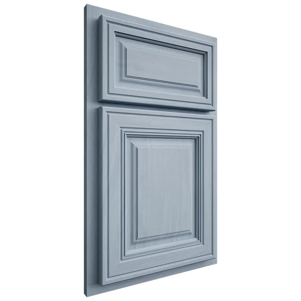 Shiloh Cabinetry Partial Overlay Savannah Poplar Plain Cut Sky Door