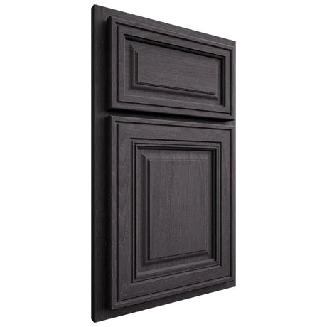 Shiloh Cabinetry Partial Overlay Savannah Red Oak Plain Cut Harbor Door