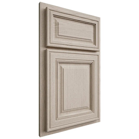 Shiloh Cabinetry Partial Overlay Savannah Walnut Plain Cut Seagull Door
