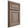Shiloh Cabinetry Partial Overlay Savannah White Oak Plain Cut Almond Door
