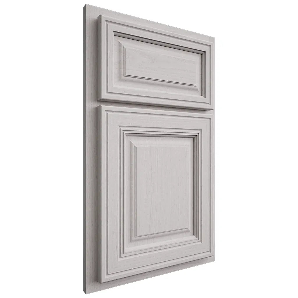 Shiloh Cabinetry Partial Overlay Savannah White Oak Plain Cut Cotton Door