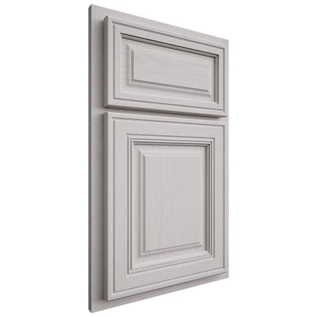 Shiloh Cabinetry Partial Overlay Savannah White Oak Plain Cut Cotton Door