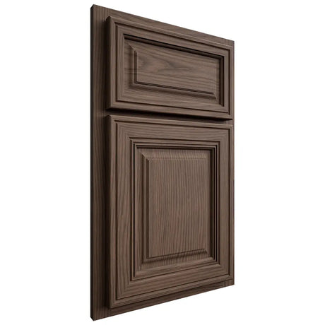 Shiloh Cabinetry Partial Overlay Savannah White Oak Plain Cut Mineral Door