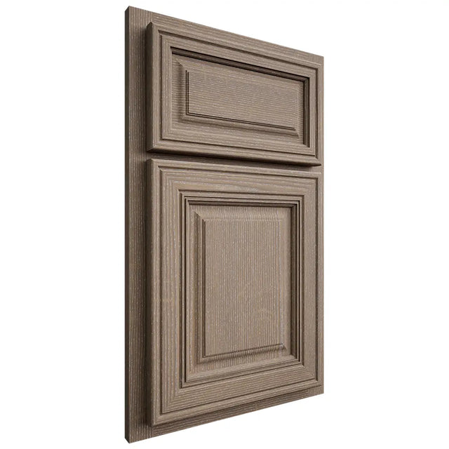 Shiloh Cabinetry Partial Overlay Savannah White Oak Quarter Sawn Almond Door