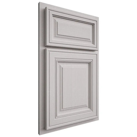 Shiloh Cabinetry Partial Overlay Savannah White Oak Quarter Sawn Cotton Door