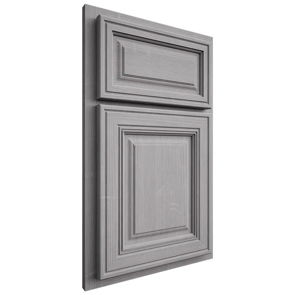 Shiloh Cabinetry Partial Overlay Savannah White Oak Quarter Sawn Stratus Door