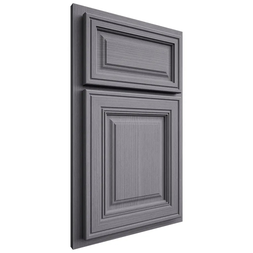 Shiloh Cabinetry Partial Overlay Savannah White Oak Rift Cut Cadet Door