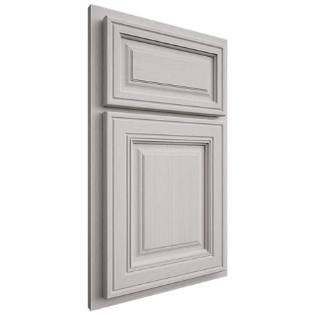 Shiloh Cabinetry Partial Overlay Savannah White Oak Rift Cut Cotton Door
