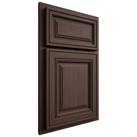 Shiloh Cabinetry Partial Overlay Savannah White Oak Rift Cut Dusk Door