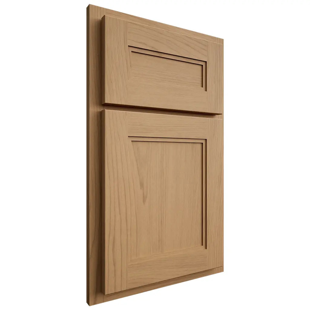 Shiloh Cabinetry Partial Overlay Scottsdale Alder Plain Cut Natural Door