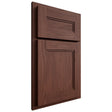 Shiloh Cabinetry Partial Overlay Scottsdale Cherry Plain Cut Bourbon Door