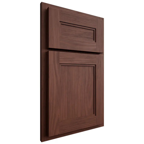 Shiloh Cabinetry Partial Overlay Scottsdale Cherry Plain Cut Bourbon Door