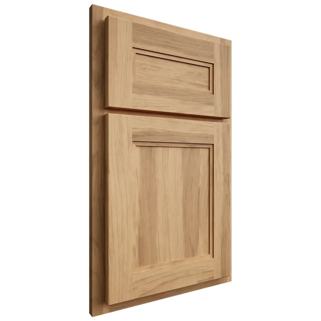 Shiloh Cabinetry Partial Overlay Scottsdale Hickory Plain Cut Natural Door