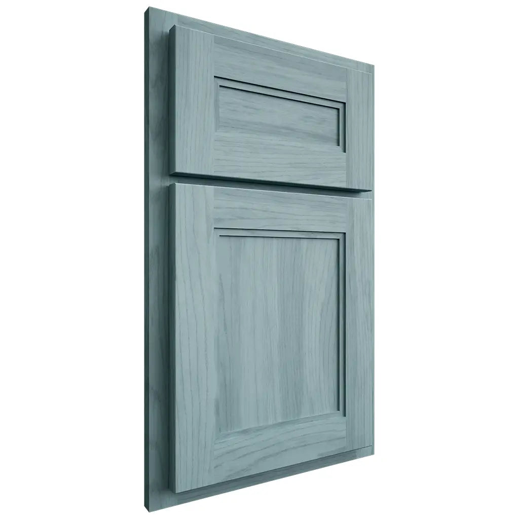 Shiloh Cabinetry Partial Overlay Scottsdale Hickory Plain Cut Sky Door