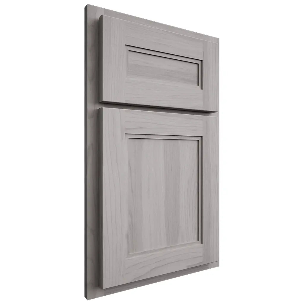 Shiloh Cabinetry Partial Overlay Scottsdale Hickory Plain Cut Stratus Door