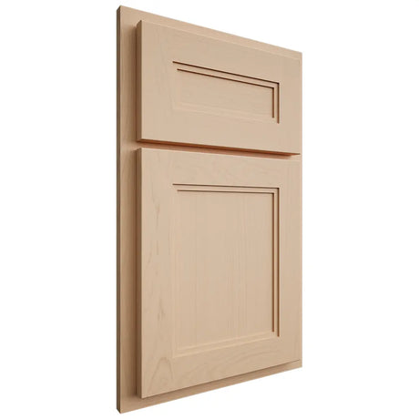 Shiloh Cabinetry Partial Overlay Scottsdale Maple Plain Cut Natural Door