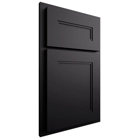 Shiloh Cabinetry Partial Overlay Scottsdale Paintable Black Door
