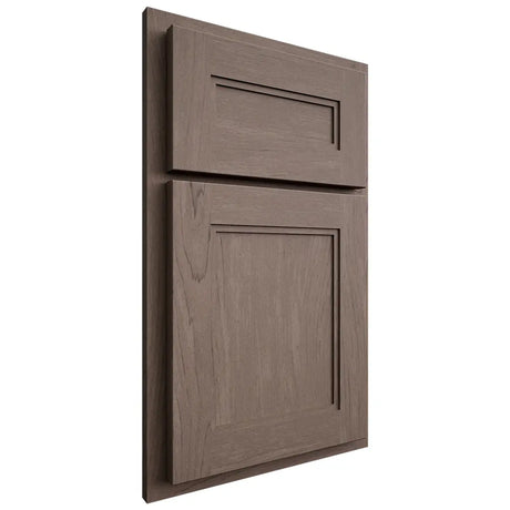 Shiloh Cabinetry Partial Overlay Scottsdale Poplar Plain Cut River Rock Door
