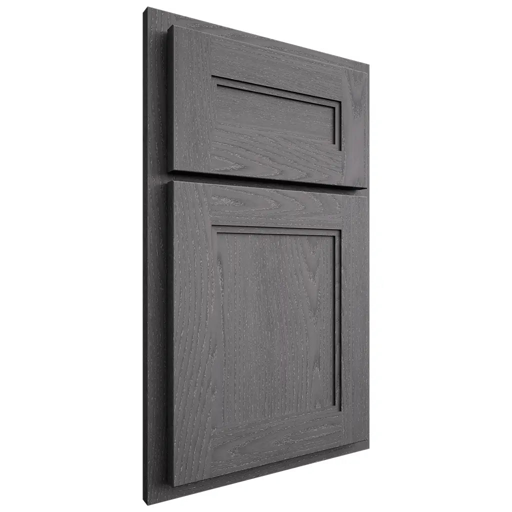 Shiloh Cabinetry Partial Overlay Scottsdale Red Oak Plain Cut Cadet Door