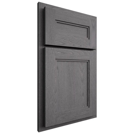 Shiloh Cabinetry Partial Overlay Scottsdale Red Oak Plain Cut Cadet Door