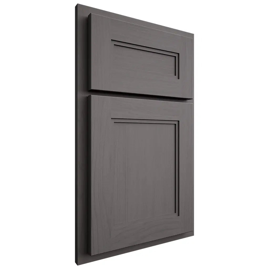 Shiloh Cabinetry Partial Overlay Scottsdale Walnut Plain Cut Cadet Door