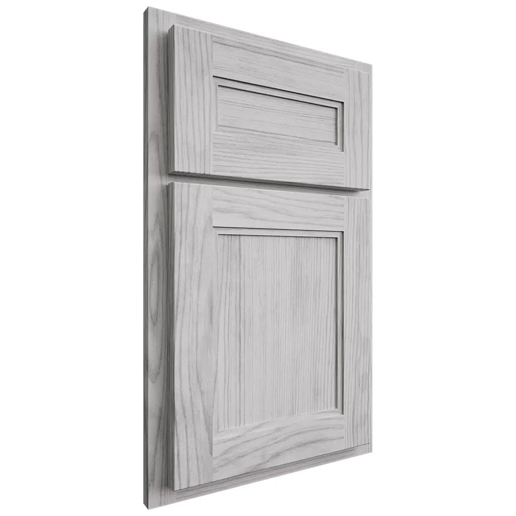 Shiloh Cabinetry Partial Overlay Scottsdale Walnut Plain Cut Stratus Door