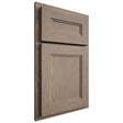Shiloh Cabinetry Partial Overlay Scottsdale White Oak Plain Cut Almond Door