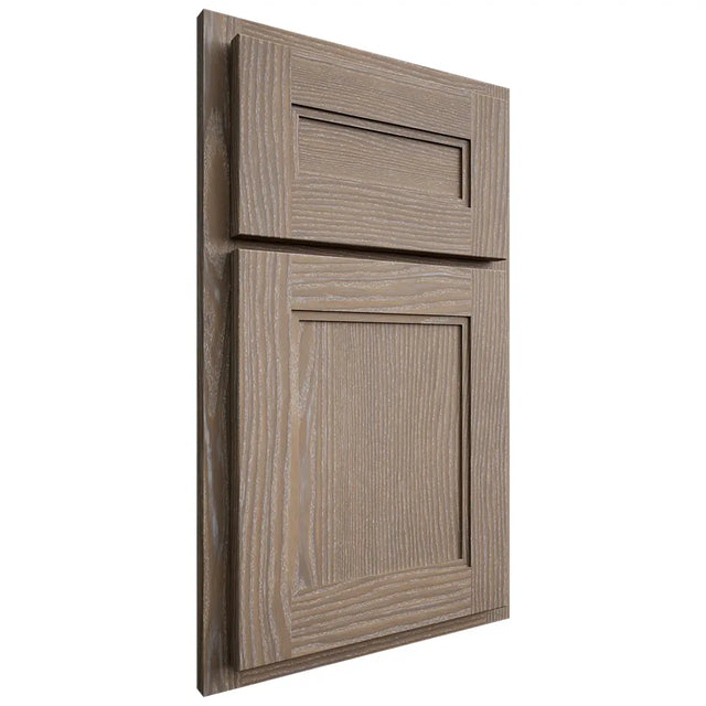 Shiloh Cabinetry Partial Overlay Scottsdale White Oak Plain Cut Almond Door