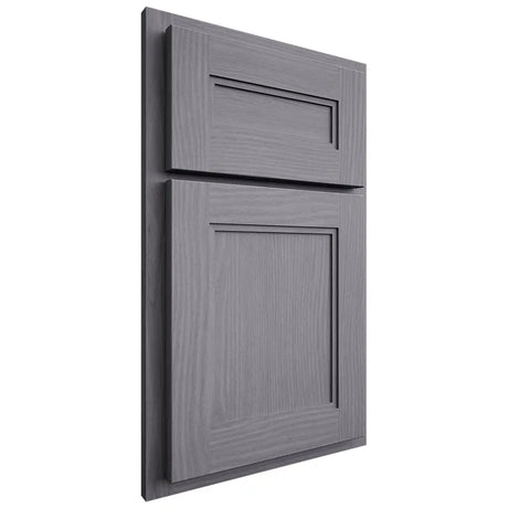 Shiloh Cabinetry Partial Overlay Scottsdale White Oak Plain Cut Cadet Door
