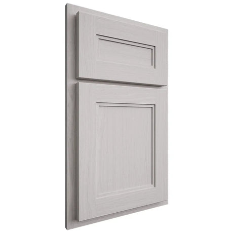 Shiloh Cabinetry Partial Overlay Scottsdale White Oak Plain Cut Cotton Door