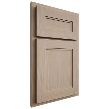 Shiloh Cabinetry Partial Overlay Scottsdale White Oak Plain Cut Straw Door