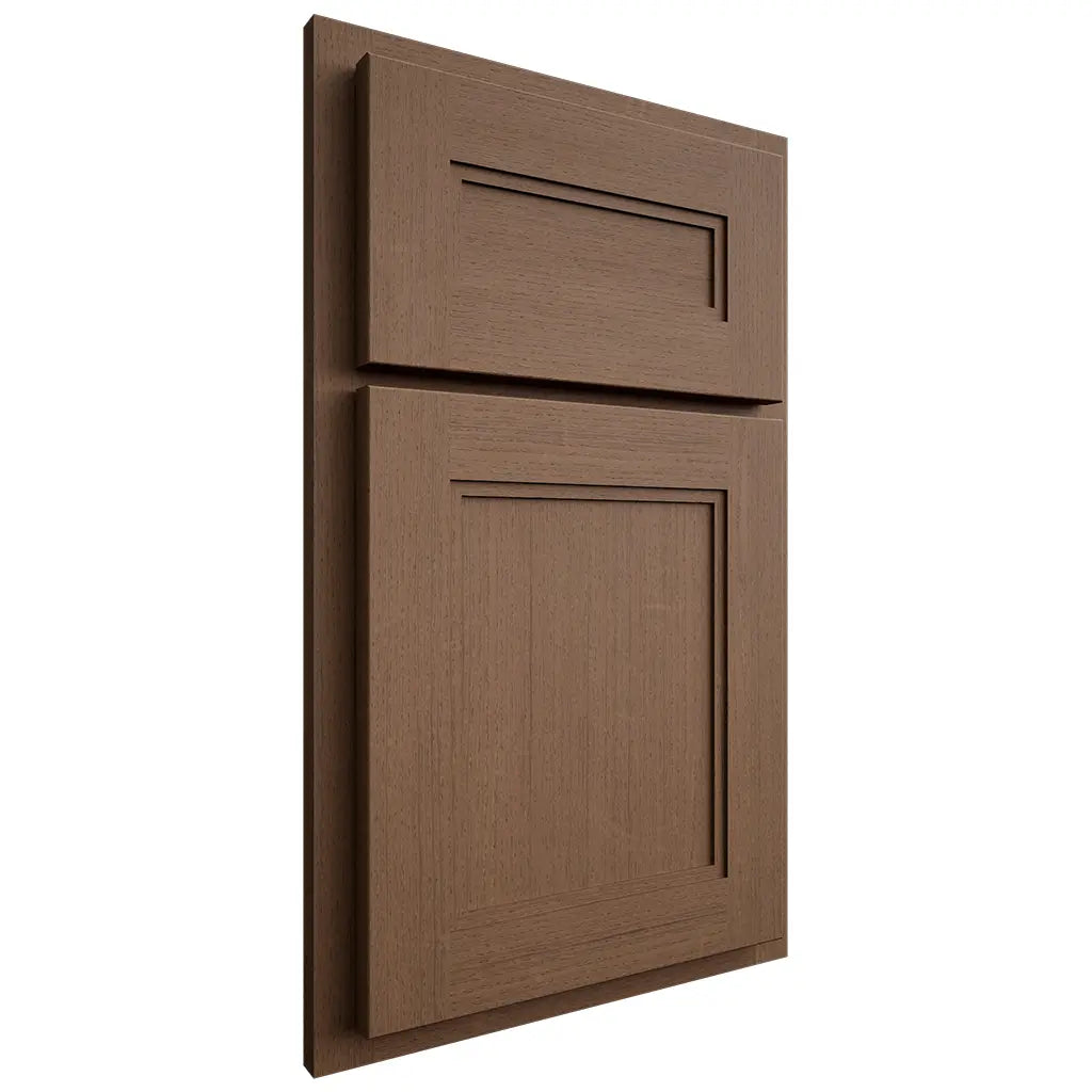 Shiloh Cabinetry Partial Overlay Scottsdale White Oak Quarter Sawn Autumn Door