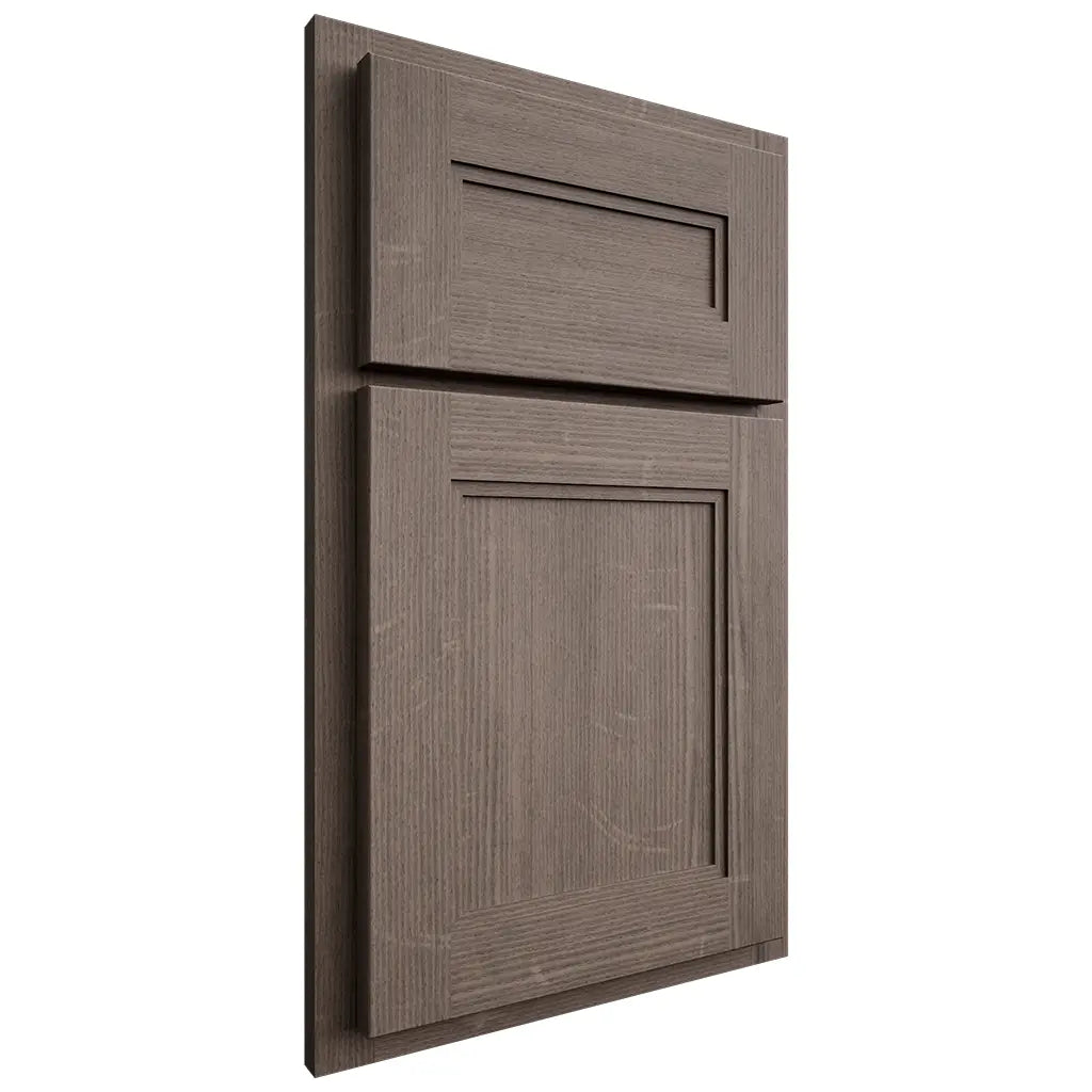 Shiloh Cabinetry Partial Overlay Scottsdale White Oak Quarter Sawn Clay Door