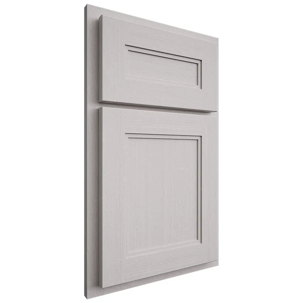 Shiloh Cabinetry Partial Overlay Scottsdale White Oak Quarter Sawn Cotton Door