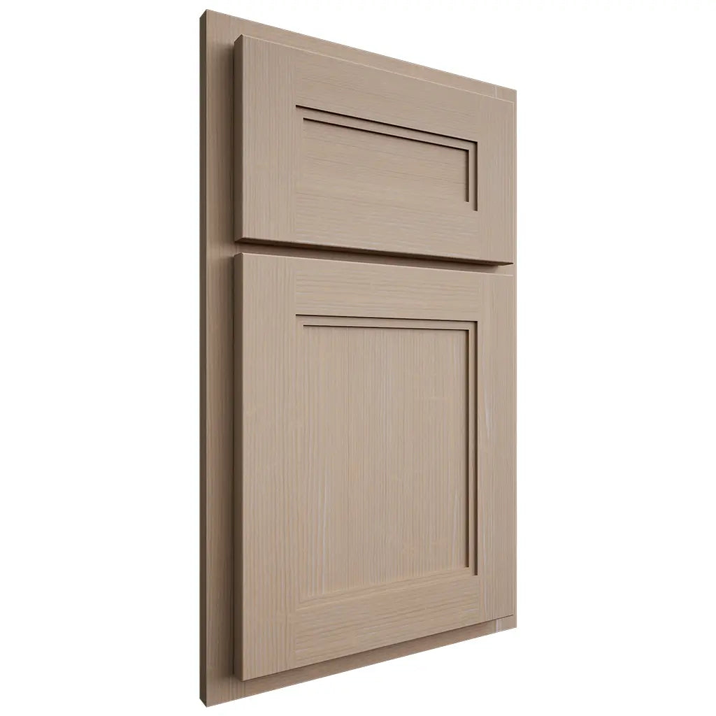 Shiloh Cabinetry Partial Overlay Scottsdale White Oak Quarter Sawn Straw Door