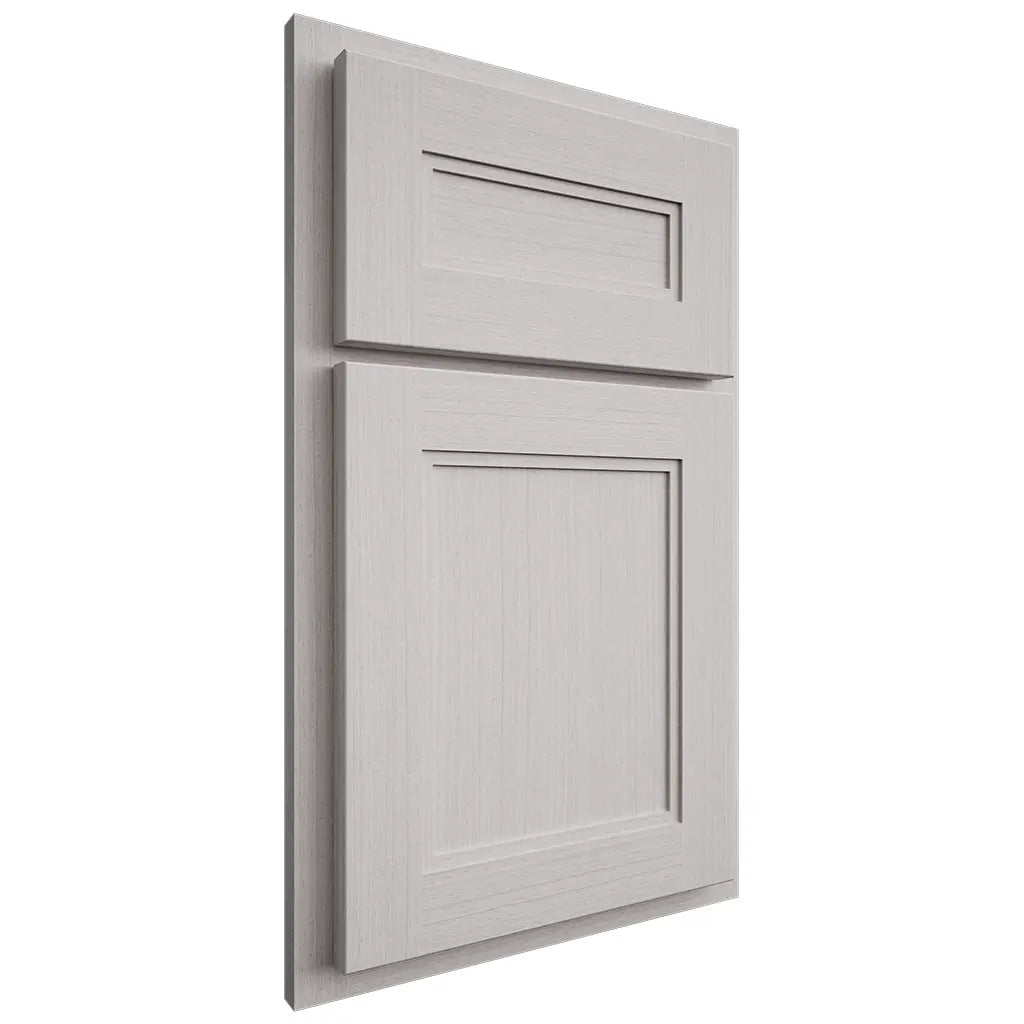 Shiloh Cabinetry Partial Overlay Scottsdale White Oak Rift Cut Cotton Door