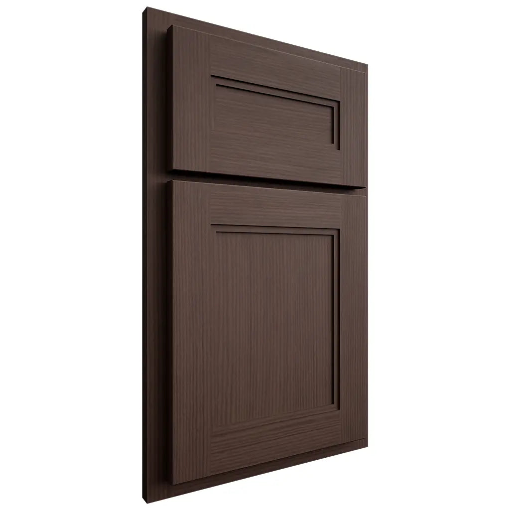 Shiloh Cabinetry Partial Overlay Scottsdale White Oak Rift Cut Dusk Door