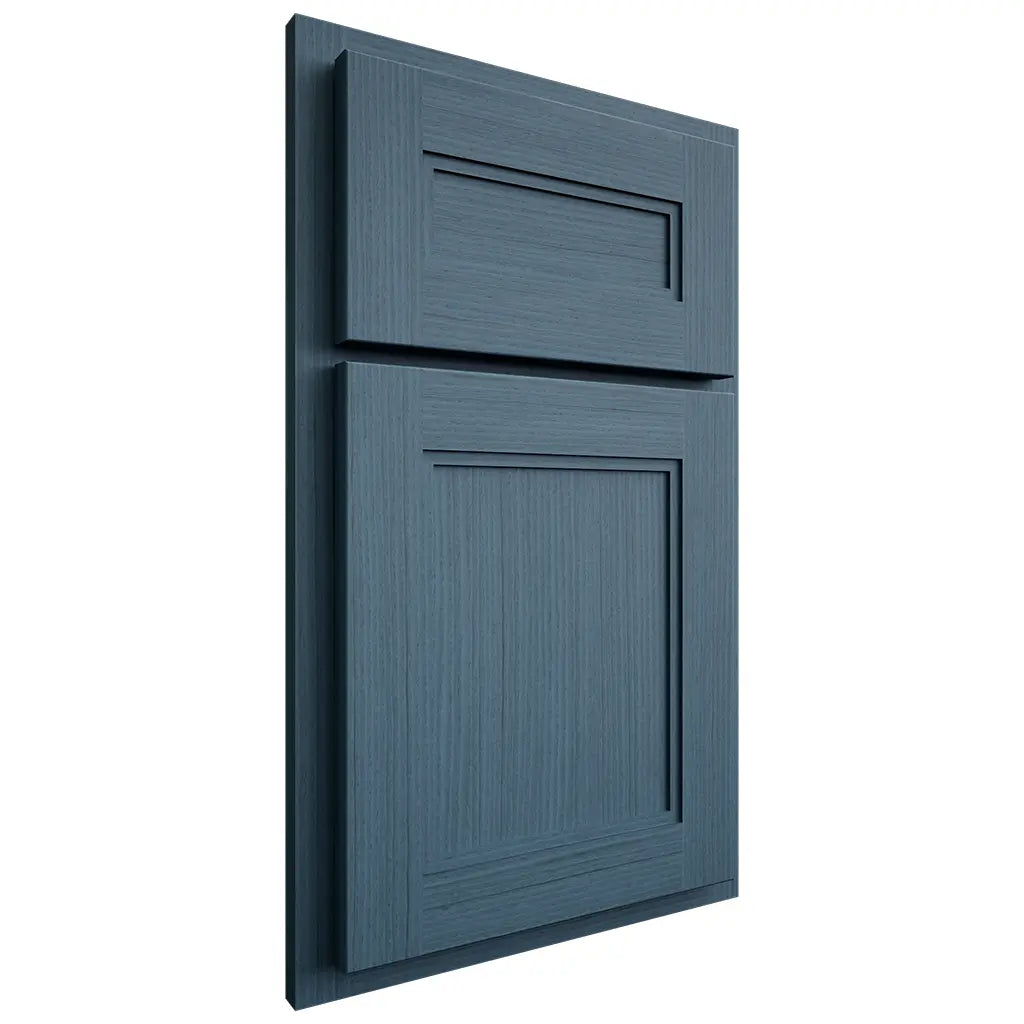 Shiloh Cabinetry Partial Overlay Scottsdale White Oak Rift Cut Hudson Door