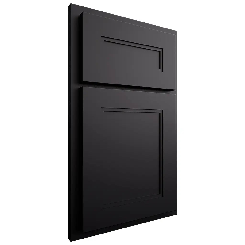 Shiloh Cabinetry Partial Overlay Scottsdale One Paintable Black Door