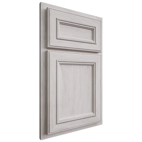 Shiloh Cabinetry Partial Overlay Shelby Alder Plain Cut Cotton Door