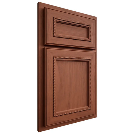Shiloh Cabinetry Partial Overlay Shelby Alder Plain Cut Sierra Door