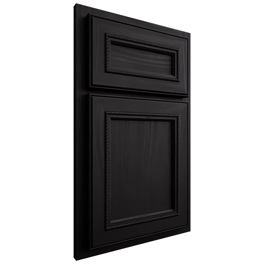 Shiloh Cabinetry Partial Overlay Shelby Cherry Plain Cut Espresso Door