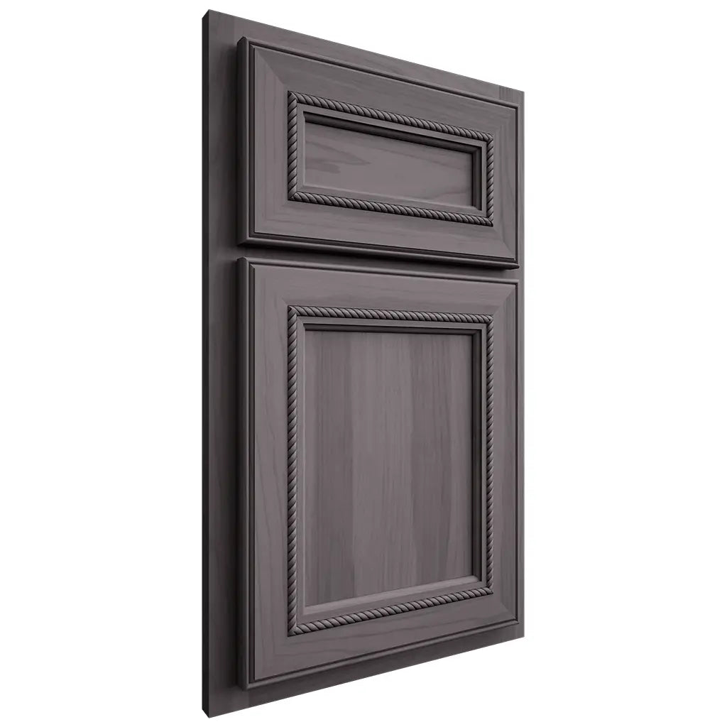 Shiloh Cabinetry Partial Overlay Shelby Hickory Plain Cut Cadet Door