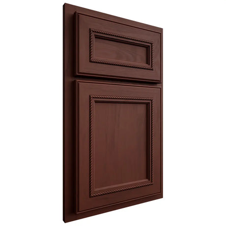 Shiloh Cabinetry Partial Overlay Shelby Maple Plain Cut Sable Door