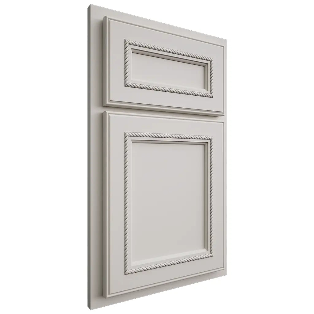 Shiloh Cabinetry Partial Overlay Shelby Paintable Beige Door